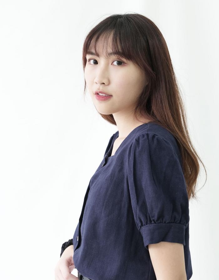 [KR] Linen fence blouse Navy