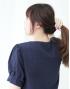 [KR] Linen fence blouse Navy