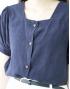 [KR] Linen fence blouse Navy