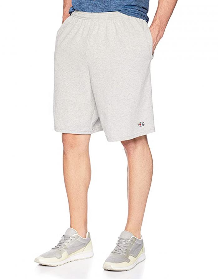 Champion Men's Cotton 9 Inch Shorts Grey S