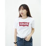 Levi's 大童紅標圓領T-shirt 白色大碼