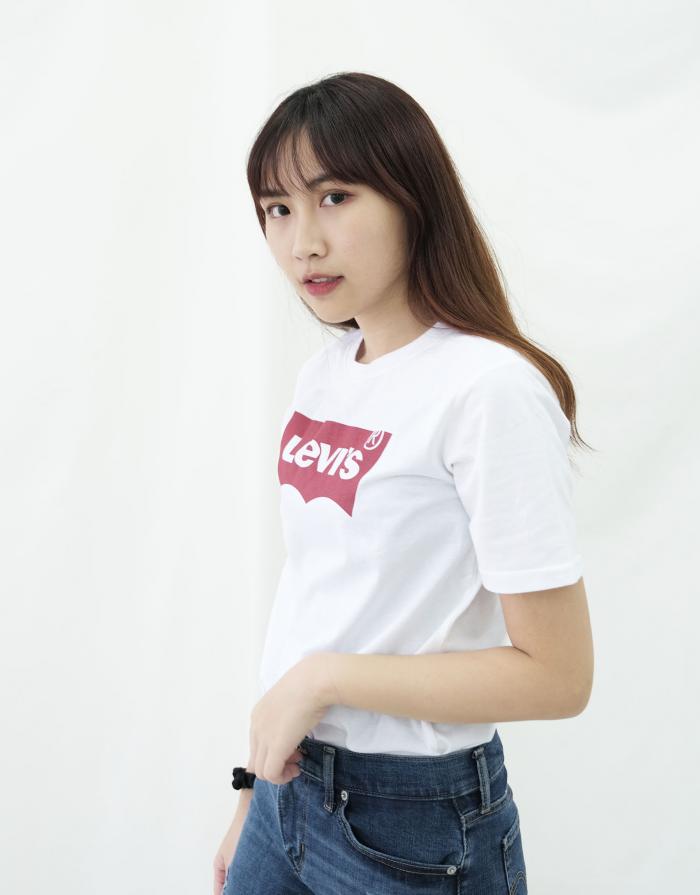 Levi's Kid Batwing Logo Crewneck T-shirt White L