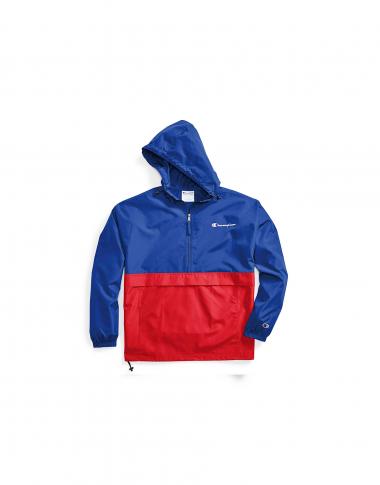 Champion Mens Packable Jacket Blue/Red S