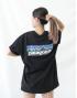 Patagonia 男裝 P-6 Logo Responsibili T-shirt 黑色細碼