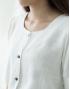 [KR] Linen fence blouse White