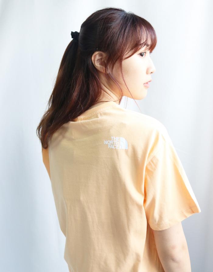 The North Face Cropped Simple Dome T-shirt Orange S