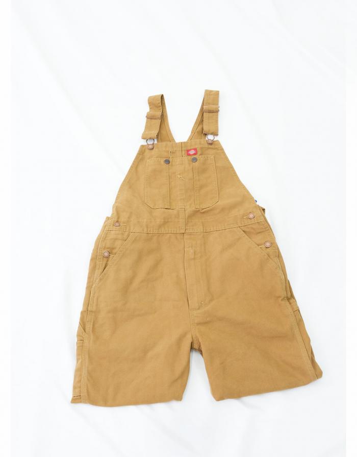 Dickies Kids Bib Overalls Brown L