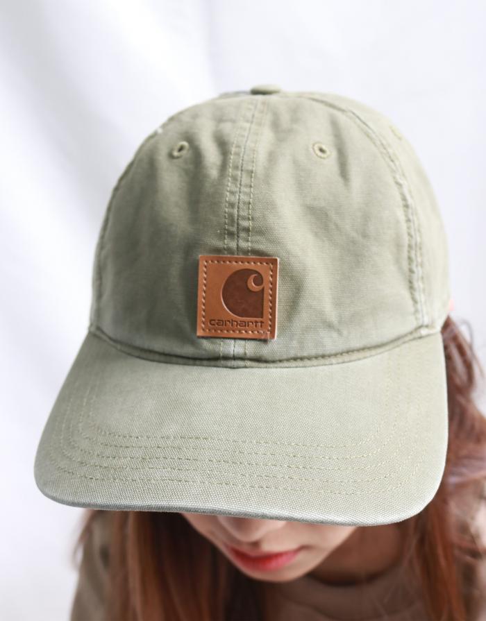 Carhartt 軍綠洗水Cap帽