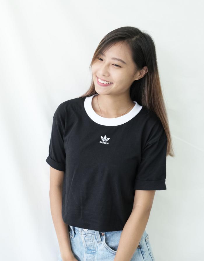 Adidas Originals Cropped T-shirt Black UK6