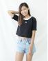 Adidas Originals Cropped T-shirt Black UK6