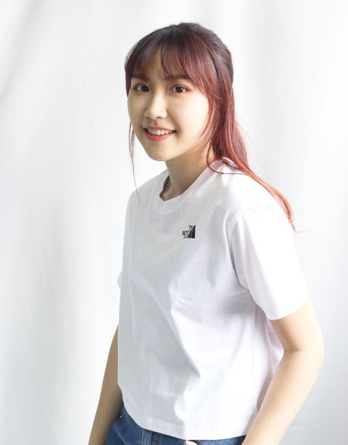 The North Face Cropped Simple Dome T-shirt White S