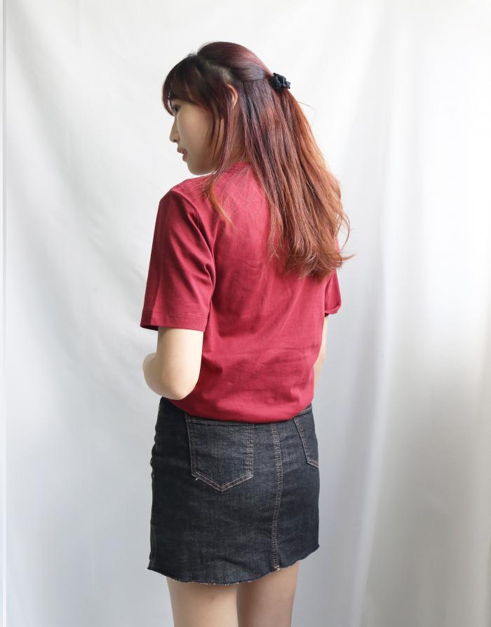 [KR] Denim Skirt Black