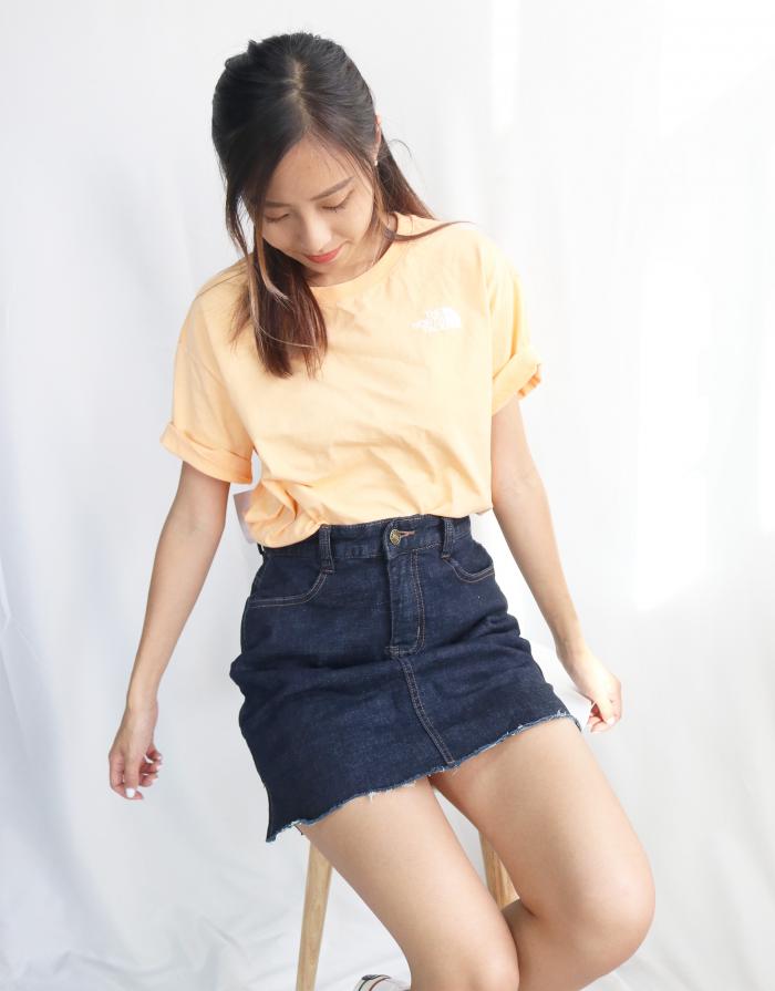 [KR] Denim skirt Navy