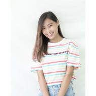 Tommy Hilfiger Cotton Stripe Logo T-Shirt Rainbow XS