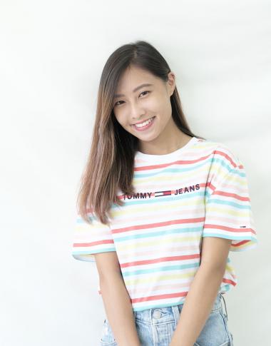 Tommy Hilfiger Cotton Stripe Logo T-Shirt Rainbow XS