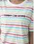 Tommy Hilfiger Cotton Stripe Logo T-Shirt Rainbow XS