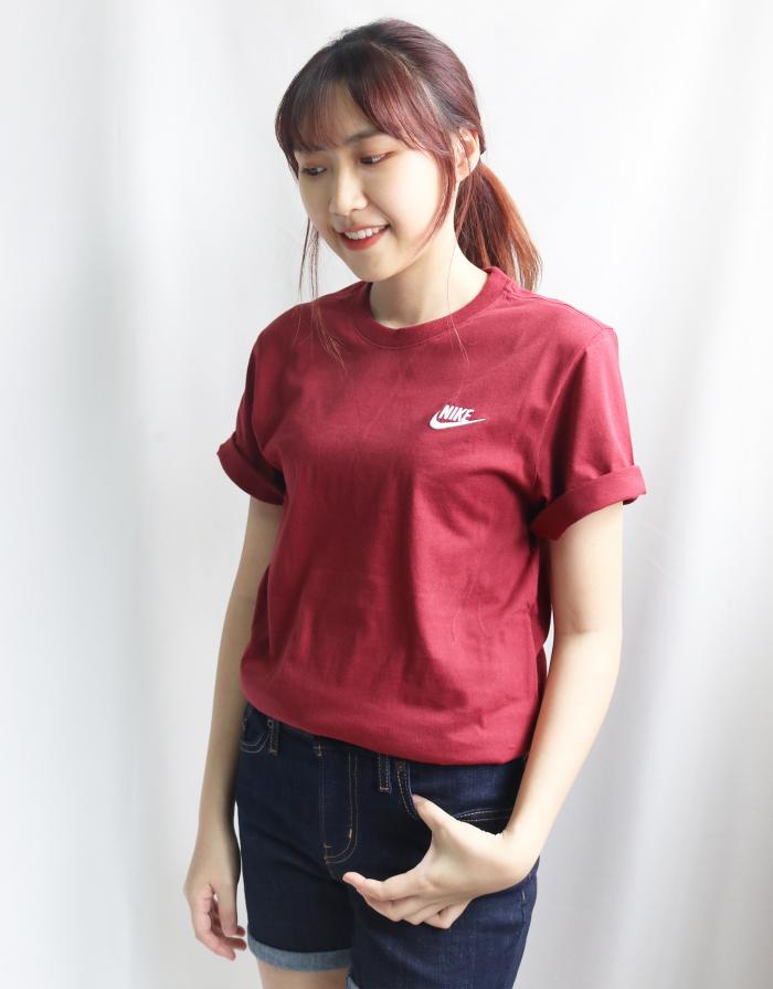 Nike Club T-shirt Maroon XS