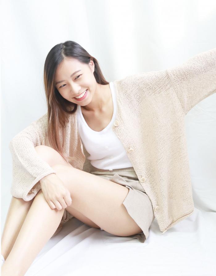 [KR]Cardigan Beige S